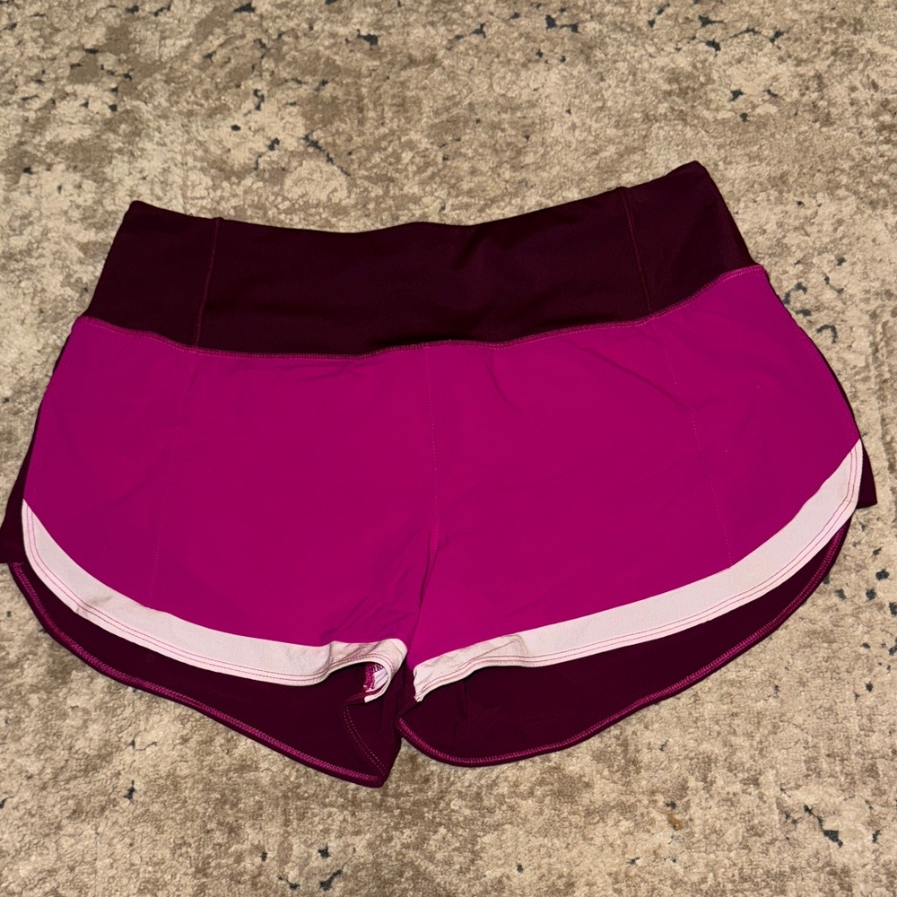 Athleta Pink and Burgundy Athletic Shorts